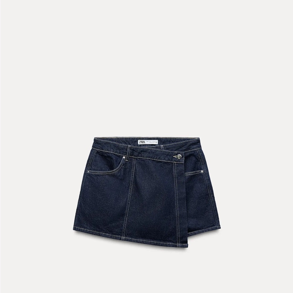 Zara Wrap Denim Skort